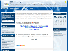 Tablet Screenshot of ecole-dec26.fr